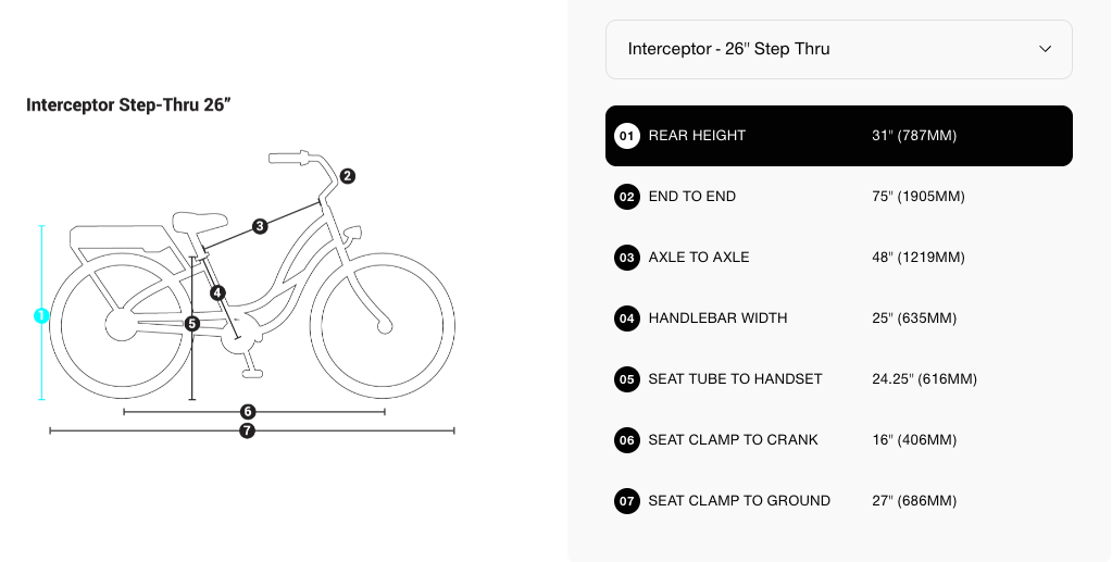 Platinum Pedego Interceptor Step-Thru eBike P749 (52V 17.5Ah) 26β β Free Shipping