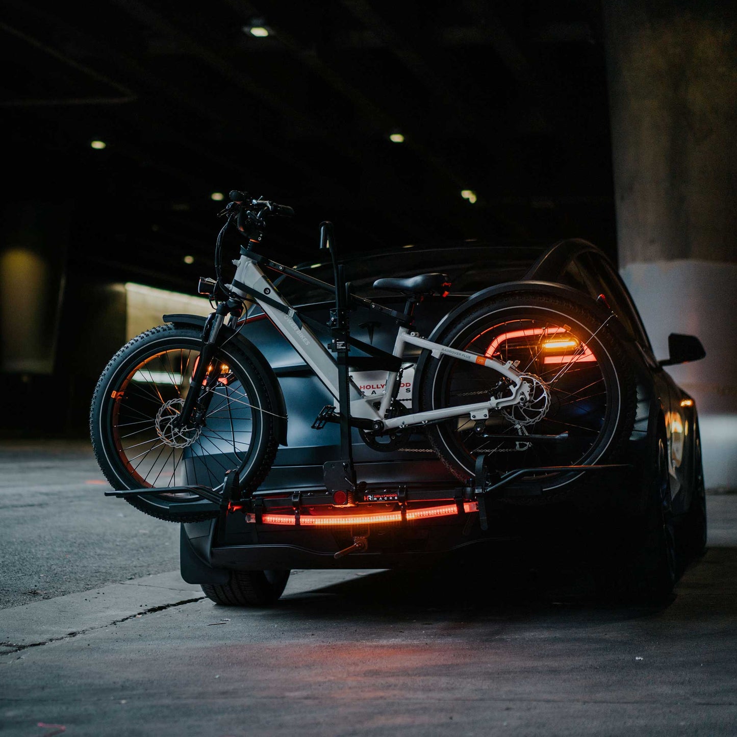 Safety Light Bar for Bike Racks
