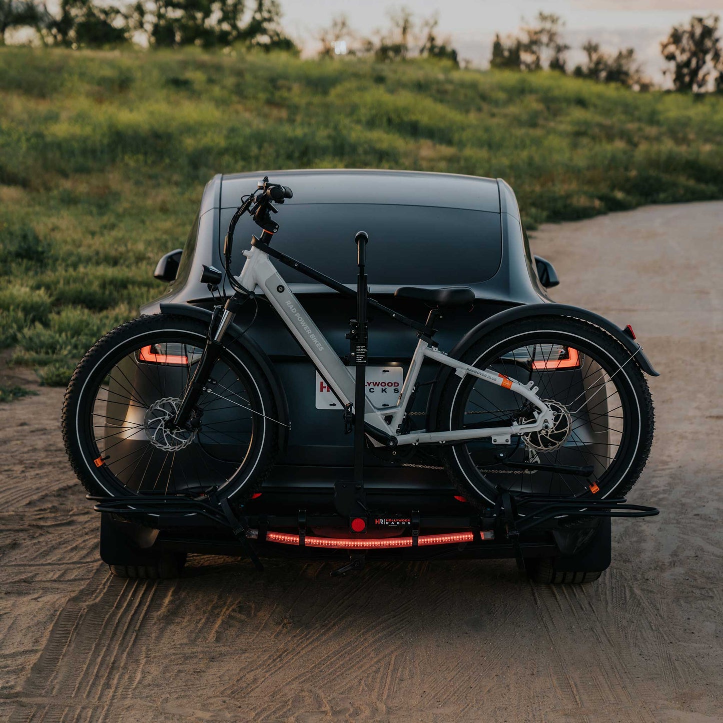 Safety Light Bar for Bike Racks