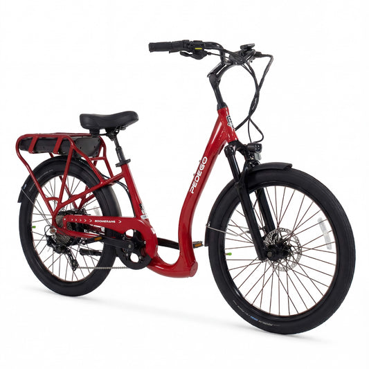 Pedego Boomerang Pro, Gloss Red 26" Step Thru