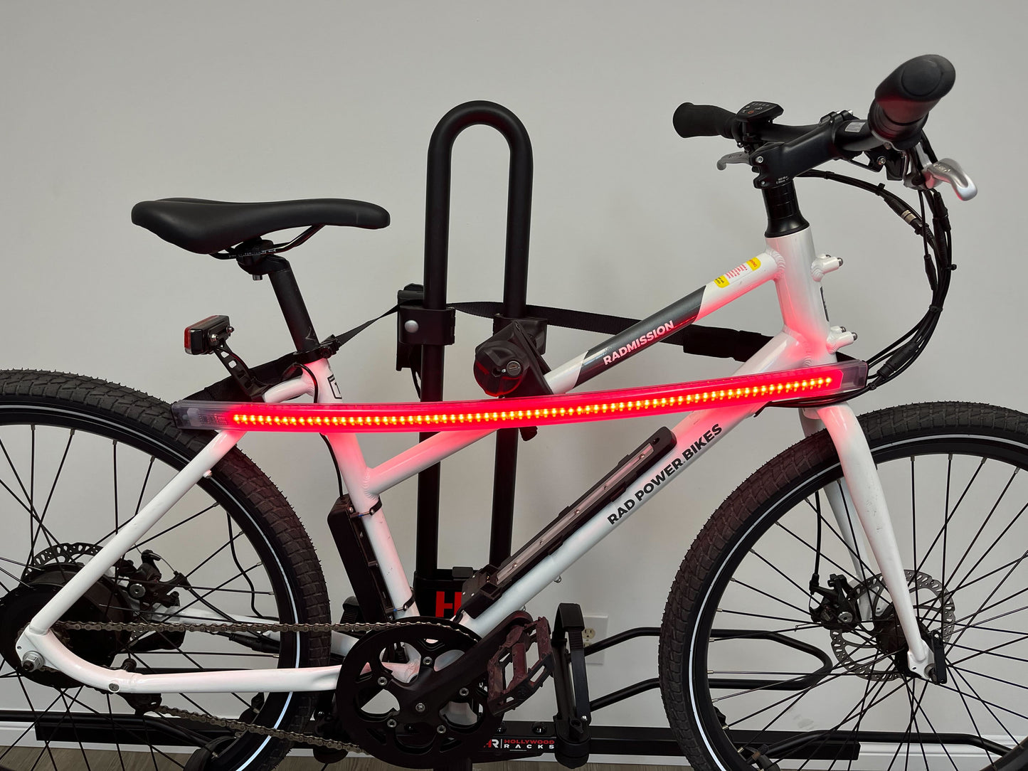Safety Light Bar for Bike Racks