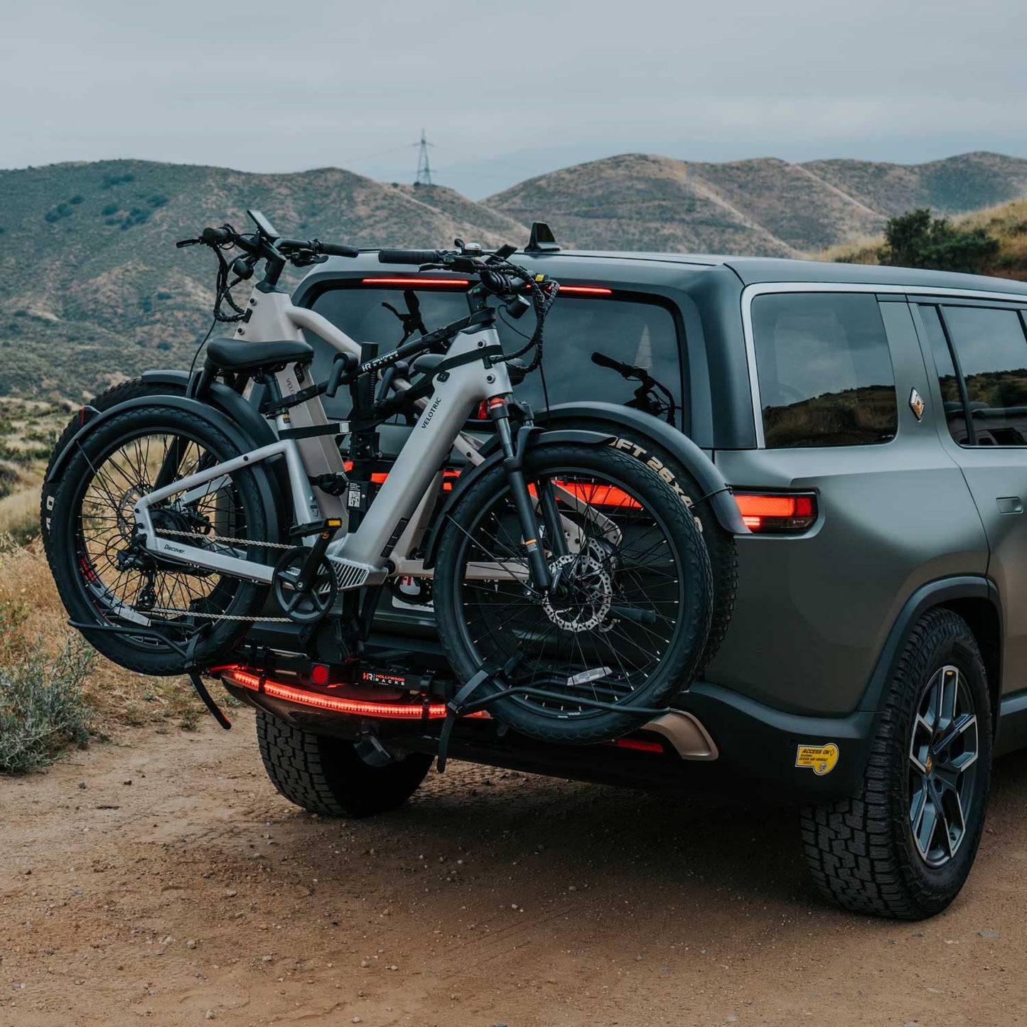 Safety Light Bar for Bike Racks