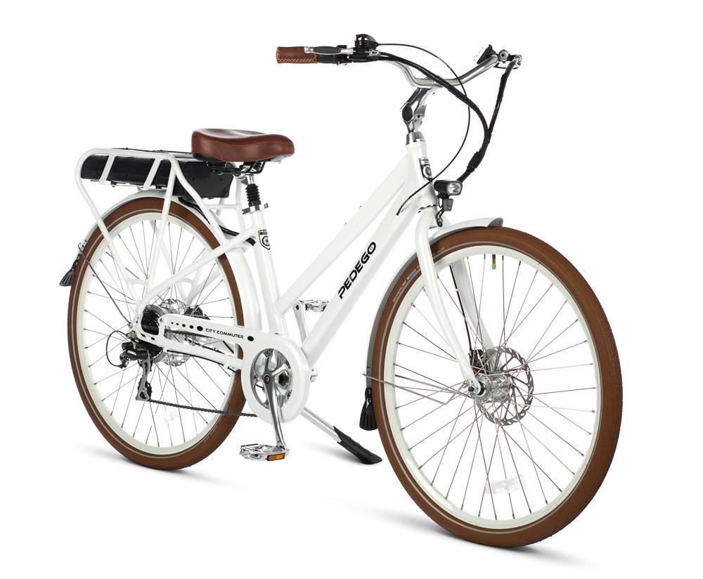 26" City Commuter Step Thru P749 - White w/ White Rims